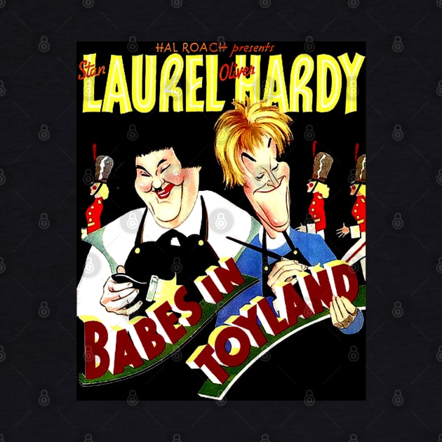 Babes in Toyland Vintage Laurel and Hardy Movie Poster Print by posterbobs